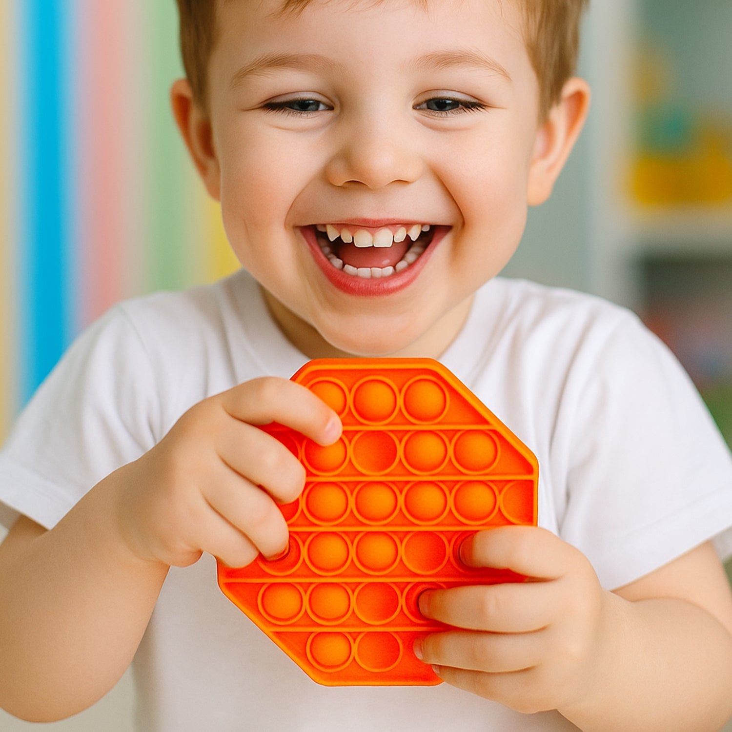 Premium Hexagon Shape Silicone Pop It Fidget Toy (1 Pc) Premium Hexagon Shape Silicone Pop It Fidget Toy (1 Pc)